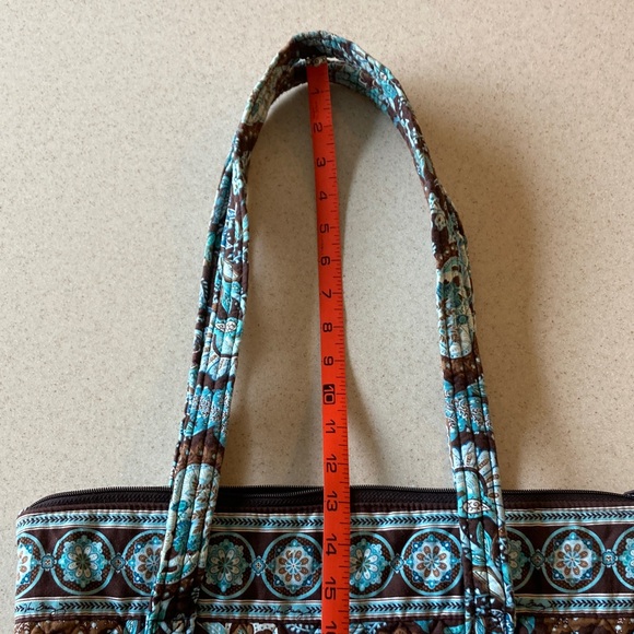Vera Bradley Java Blue Tote Bag Made in USA - Picture 12 of 16